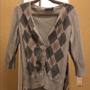 Gray Arglye cardigan